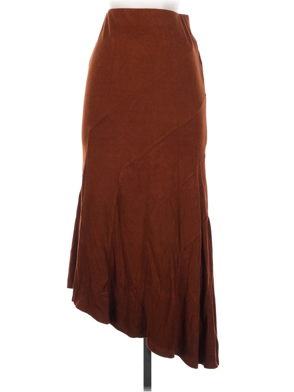 OGL asymmetrical hem with seam detail midi skirt xs nwt